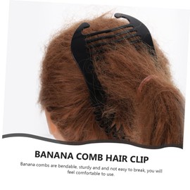 FOMIYES 2sets Banana Clip Comb for Hair Double Sided Brush Hair Accessories 4pcs*2
