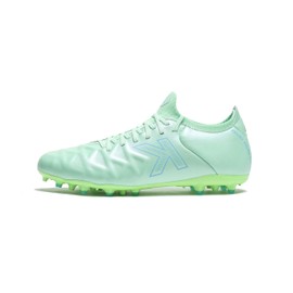 KELME Soccer Cleats Calfskin Leather Men's and Women's - Soccer Shoes Outdoor/Indoor Unisex Adult Sizes - Artificial Grass AG (Mint Green, 7)