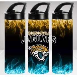 Unbranded Jacksonville Jaguars Inspired 20 oz Stainless Steel Insulated Water Bottle