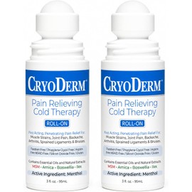 CryoDerm Cold Therapy 3 oz Roll On (2 Pack)