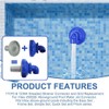 HEYIDAMAI Pool Inlet Nozzle Rotatable 360°, Pool Nozzle Set, Inlet