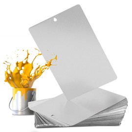 Consfly Paint Color Matching Spray Out Cards Aluminum Paint Test Panels Automotive Sprayout Cards for Coating Paint (Pack of 100)
