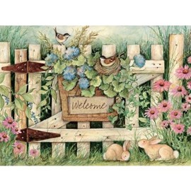 Lang Welcome Large Guest Book by Susan Winget, 9.33 x 6.8 Inches (1053027)
