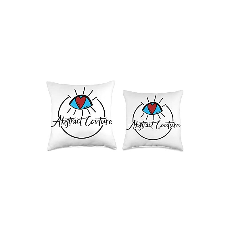 Abstract Couture Classic Logo Pillow Throw Pillow