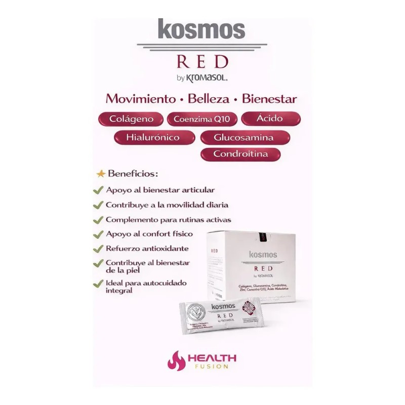 Kosmos Red By Kromasol 24 Sobres, Colágeno Hidrolizado.