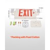 VEVOR LED Exit Sign with Emergency Lights, Two Heads Emergency