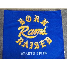 BORN RAISED  LA Rams 9/17/23 BORN Raised Rally Towel SGA SPANTO LIVES! Los Angeles!