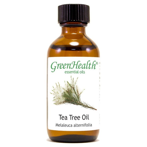 Tea Tree – 2 fl oz (59 ml) Glass Bottle w/ Cap – 100% Pure Essential Oil – GreenHealth