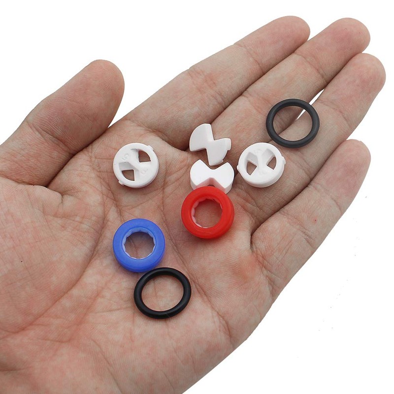 YPLonon Tap Cartridges Replacement 8PCS Ceramic Discs and Silicon Washers
