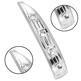 KACEPAR Outside Mirror Side Marker Clear Lens Amber Light, Rear View LED Side Mirror Turn Signal Light Lamps, Compatible with Hyundai Tucson IX35 2009-2015 - Right Passenger Side