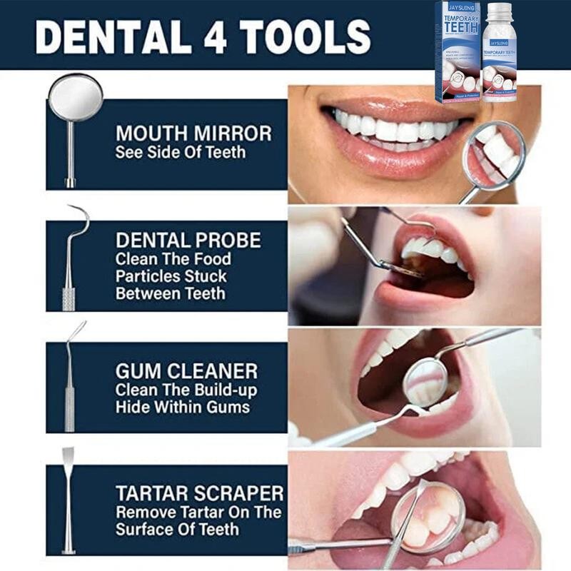JAYSUING [JAYSUING]Shapeable Denture Pellets, Moldable False Teeth, Shapeable Teeth Cover,