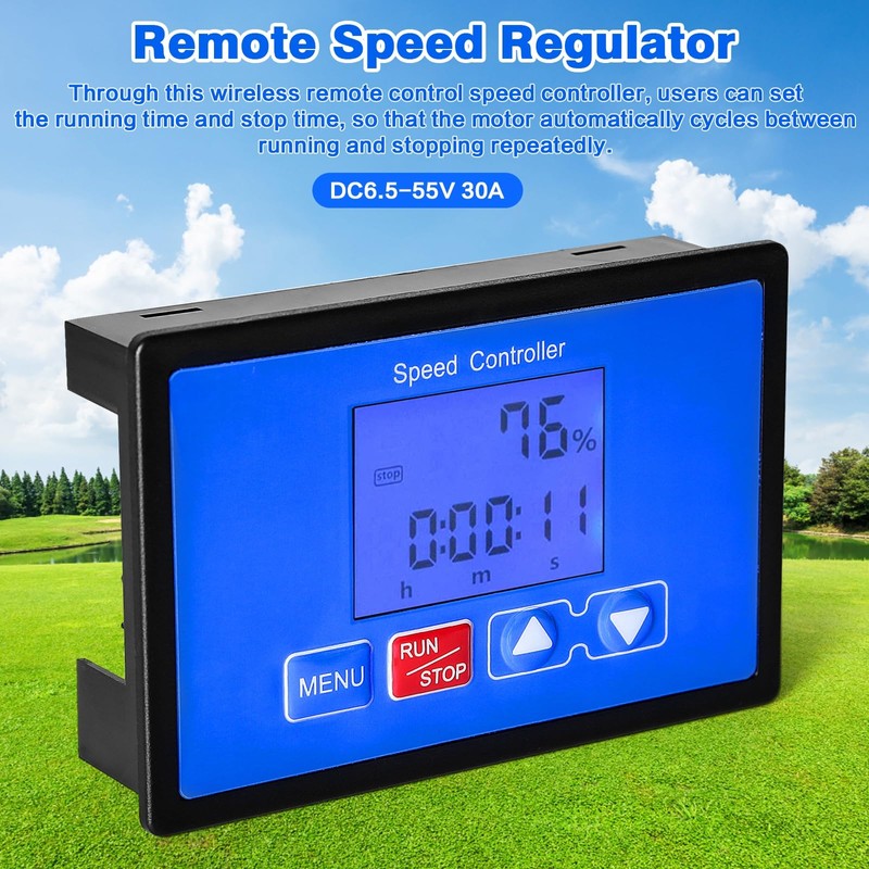 DEWIN DC Motor Speed Controller, 0-100% Adjustable Wireless Remote Control