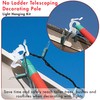 No Ladder 11' Telescoping Christmas Tree Decorating Pole for Hanging