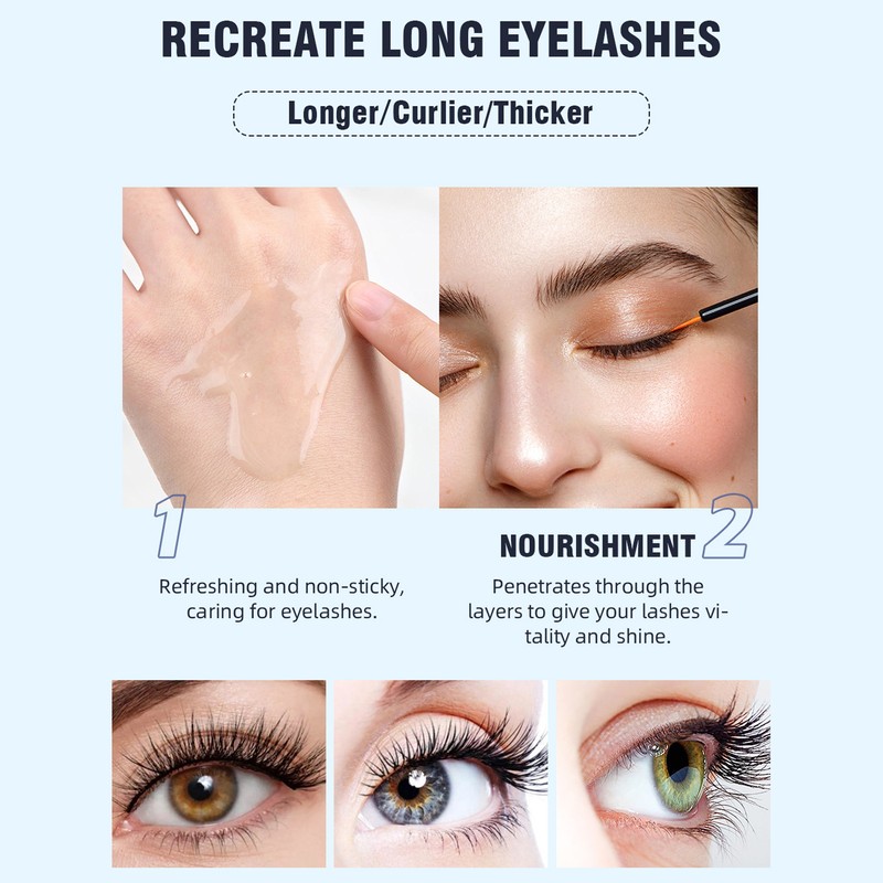 2pcs 5g Eyelash Serum Lash Enhancing Nourishing Eyelash Eyebrow Growth