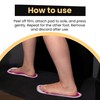 25Pairs(50Feets) Disposable Stick Spray Tanning Feet Pads Perfect for preventing