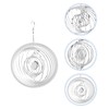 QUARKZMAN Wind Spinner Circular 7.87 x 11.02 Inch Stainless Steel