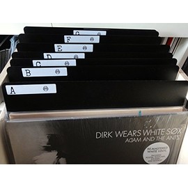 Pack of 10 x 12" inch Black Vinyl LP Album Record Shop Style 800 micron Plastic Dividers