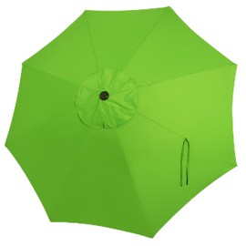 Blissun 9ft Patio Umbrella Replacement Canopy, Market Umbrella Top, Outdoor Table Umbrella Canopy for 8 Ribs, Canopy Only (Lime)