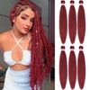 MSMUSAS Braiding Hair Pre Stretched 20 Inch 6Pcs/Pack Braid Hair
