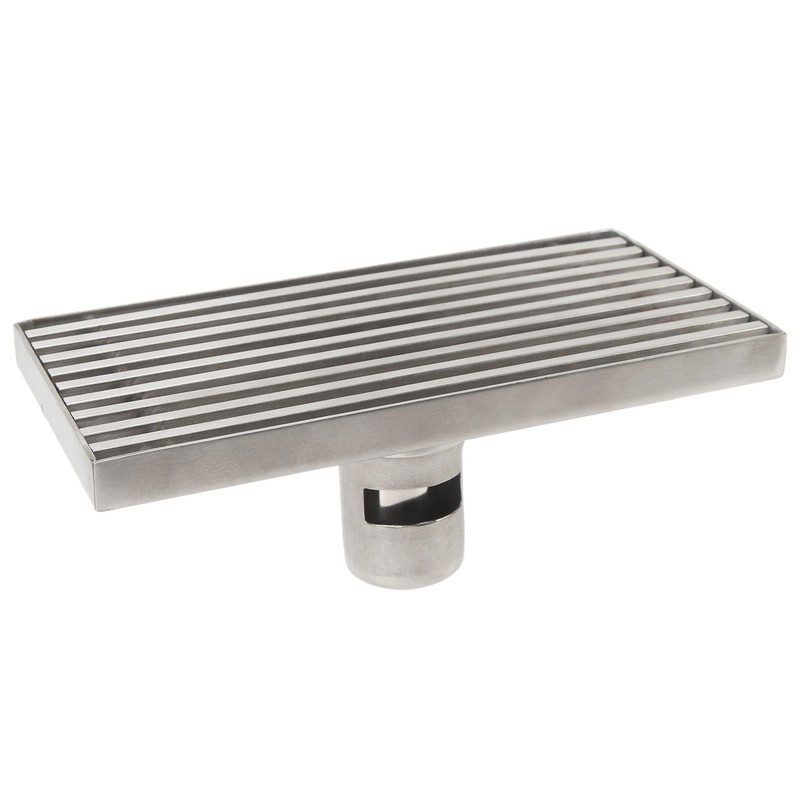 304 Stainless Steel Linear Shower Drain Thickened Lengthened 8 Inch