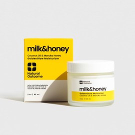 natural outcome Milk & Honey Cream Moisturizer – Hydrating Milk and Honey Lotion, Vegan and Organic Body Cream, Honey Face and Hand Cream, Cruelty-Free Honey Body Lotion for Radiant, Nourished Skin