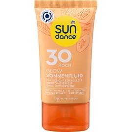 SUNDANCE 2er-Set: Sonnenfluid DAILY PROTECTION mit Hyaluronsäure, LSF 30 (50 ml) + Sonnenfluid GLOW Feuchtigkeitspflege für Gesicht & Dekolleté mit Papaya-Extrakt, LSF 30 (50 ml), 100 ml