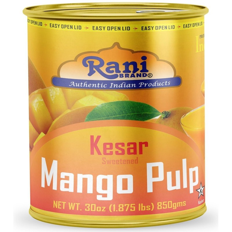 Rani Mango Pulp Puree (Makes Mango Lassi Shakes) Kesar Sweetened