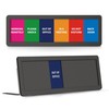 Office Door Sign With Adjustable Stand, 6 Options Privacy Slider