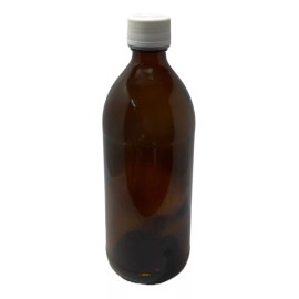 Meliars Frasco Ámbar 500 Ml Con Taparosca Seguridad R28 (45 Piezas)