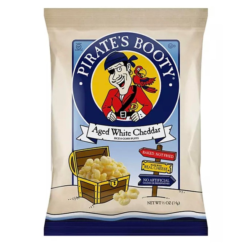 Pirate Booty Aged White Cheddar Puffs, 0.5 oz., Pack of