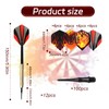 hioseyre Dart Needle Set,12 Soft Tip Darts,24 Dart Tails,100 Plastic