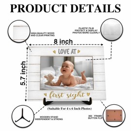 valucise Ultrasound Pictures Frame, Love At First Sight Photo Frame with Stand, Newborn Baby Gift, New Baby Gifts For New Mom Dad, Home Living Room Bedroom Decoration -a77