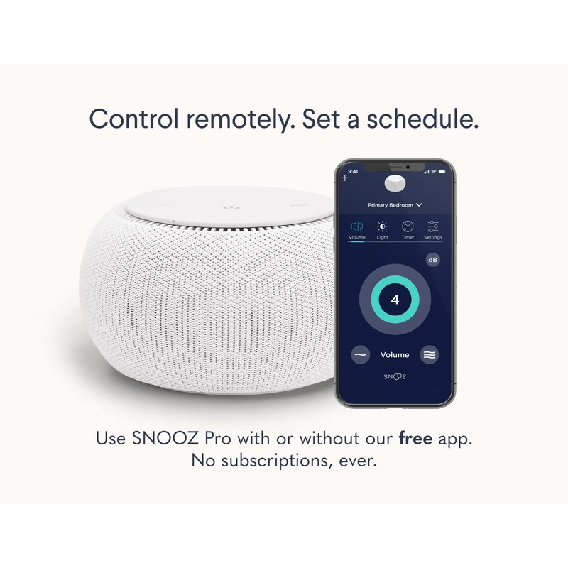 SNOOZ Pro - Smart White Noise Machine & Travel Case