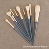 10-Piece Blue Bridge Makeup Brush Set: Powder, Eyeshadow, Foundation Brushes Bridge Bear Brush [Shenzhen] 15ea