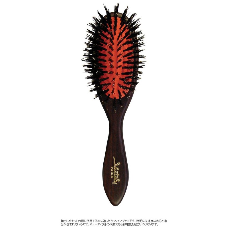 Osaka Brush Cushion Brush Shatree Cushion Boar Hair (Small) Hair