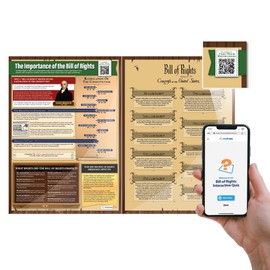 Daydream Education Bill of Rights Posters - Set of 2 - Laminated - LARGE 23.42 x 16.5 - American History Middle & High School Classroom Decoration - Includes Interactive Quiz