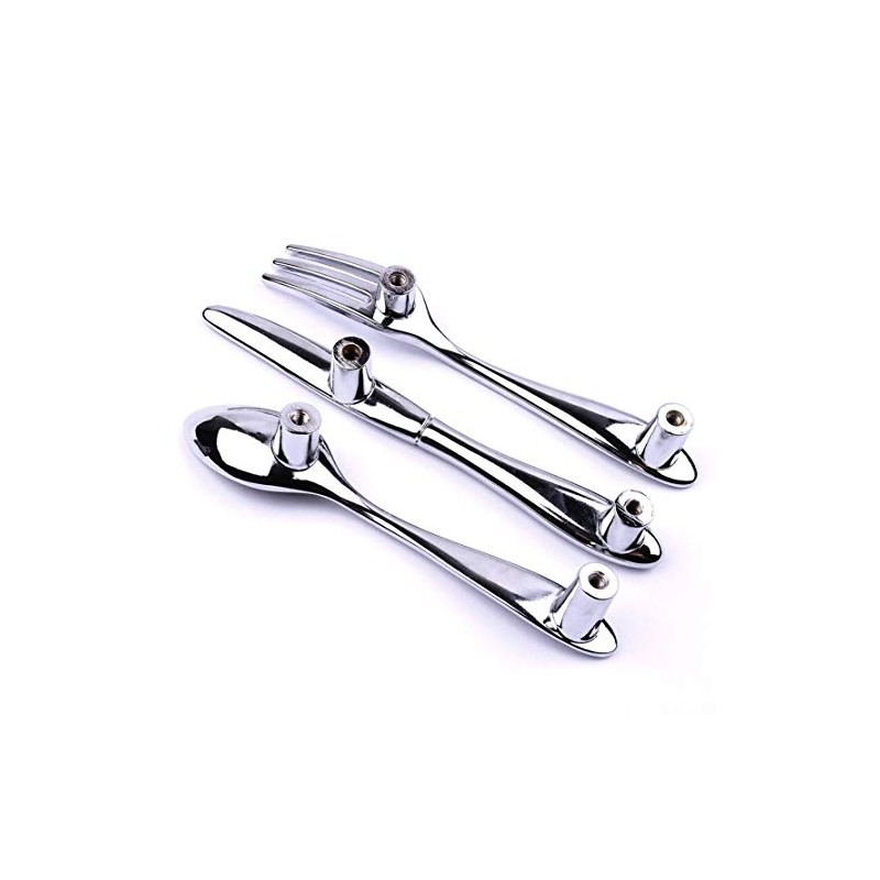 3Pcs DIY Creative Spoon Fork Knife Kitchen Cabinet Closet Drawer