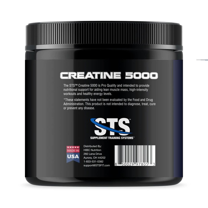 STS Creatine 300 Grams - 100% Pure Raw Creatine Monohydrate