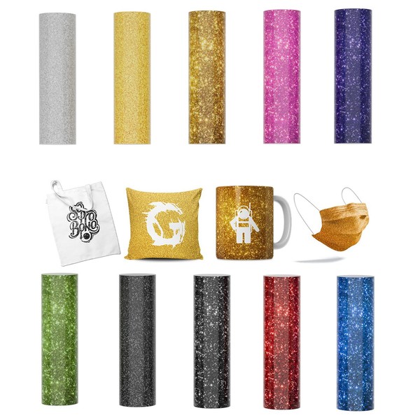 Creatorally Glitter Infusible Transfer Ink Sheets, Pack of 10 11