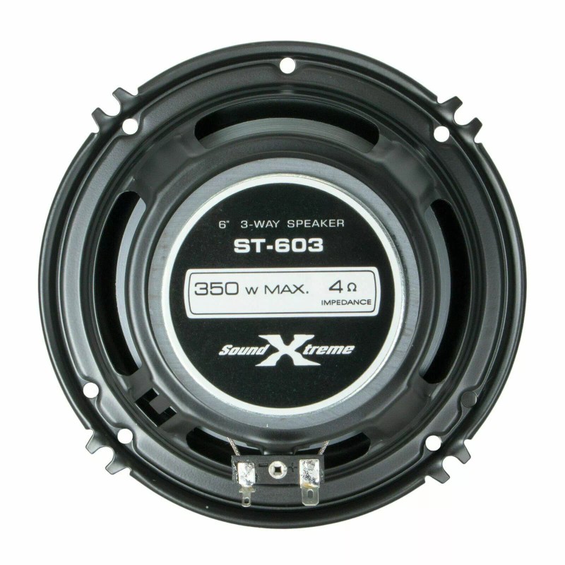SOUNDXTREME 4x Soundxtreme 6" 3-Way 1400 Watts Coaxial Car Audio