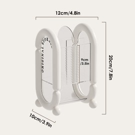 Pinselhalter Make Up Pinsel Organizer, Make Up Kosmetik Organizer, Schminkpinsel Behälter, Pinselhalter Kosmetik Aufbewahrung für Pinsel, Eyeliner, Schminktisch (Weiß)