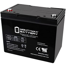 12V 75Ah Internal Thread Battery for Pride BAT1004 UB-24 - Mighty Max Battery Brand Product