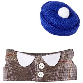 San-X MY27301 Rilakkuma Always Together, Change Your Clothes Kiiroitori Check Shirt and Knit Hat