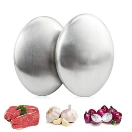 OUDQFCJ 2 x Odour-Neutralising Brushed Stainless Steel Soap for Eliminating Odour Onions, Fish Garlic, Strong Odours from Hands, Kitchen Aid