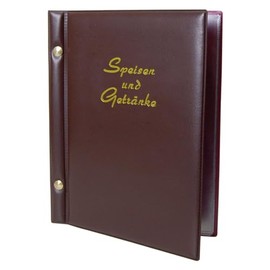 VEPATIM Menu (PVC) "Food and Drinks" Dark Brown 8 Pages A5