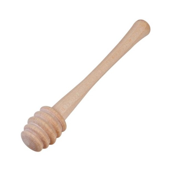 Wooden honey slicer, 10.5 cm, clean dispensing of honey and syrup without spills, tasteless honey spoon, honey spiral made of native maple wood