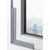 Sliding Window Weatherstrip Wind Blocker 10m Gray 5ea