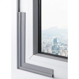 Sliding Window Weatherstrip Wind Blocker 10m Gray 5ea
