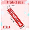 4 Pcs Medical Bag Tag, Double-Sided Medical Equipment Luggage Tag