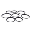 Snsowed 8pcs Step Up Ring Adapter 49-52-55-58-62-67-72-77-82mm 49mm 82mm Filter
